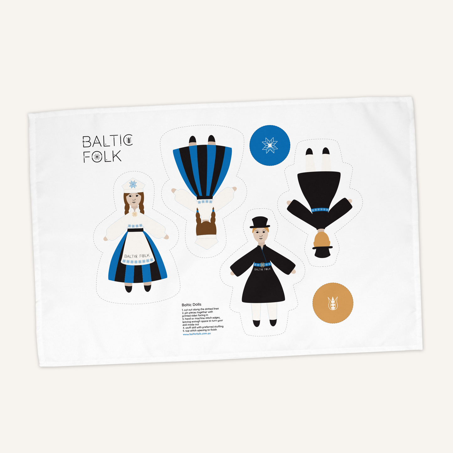 Folk Doll Craft T-Towel
